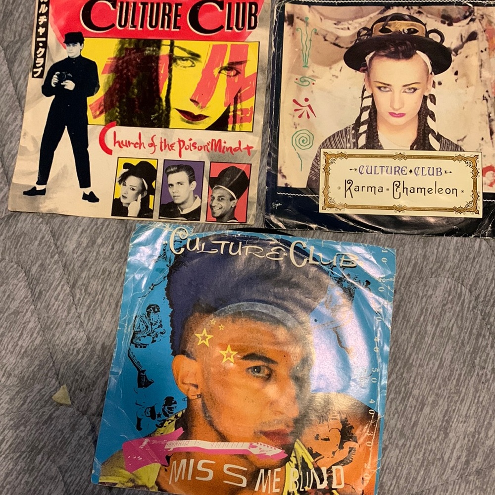 Culture Club 45 records three total punk vintage retro